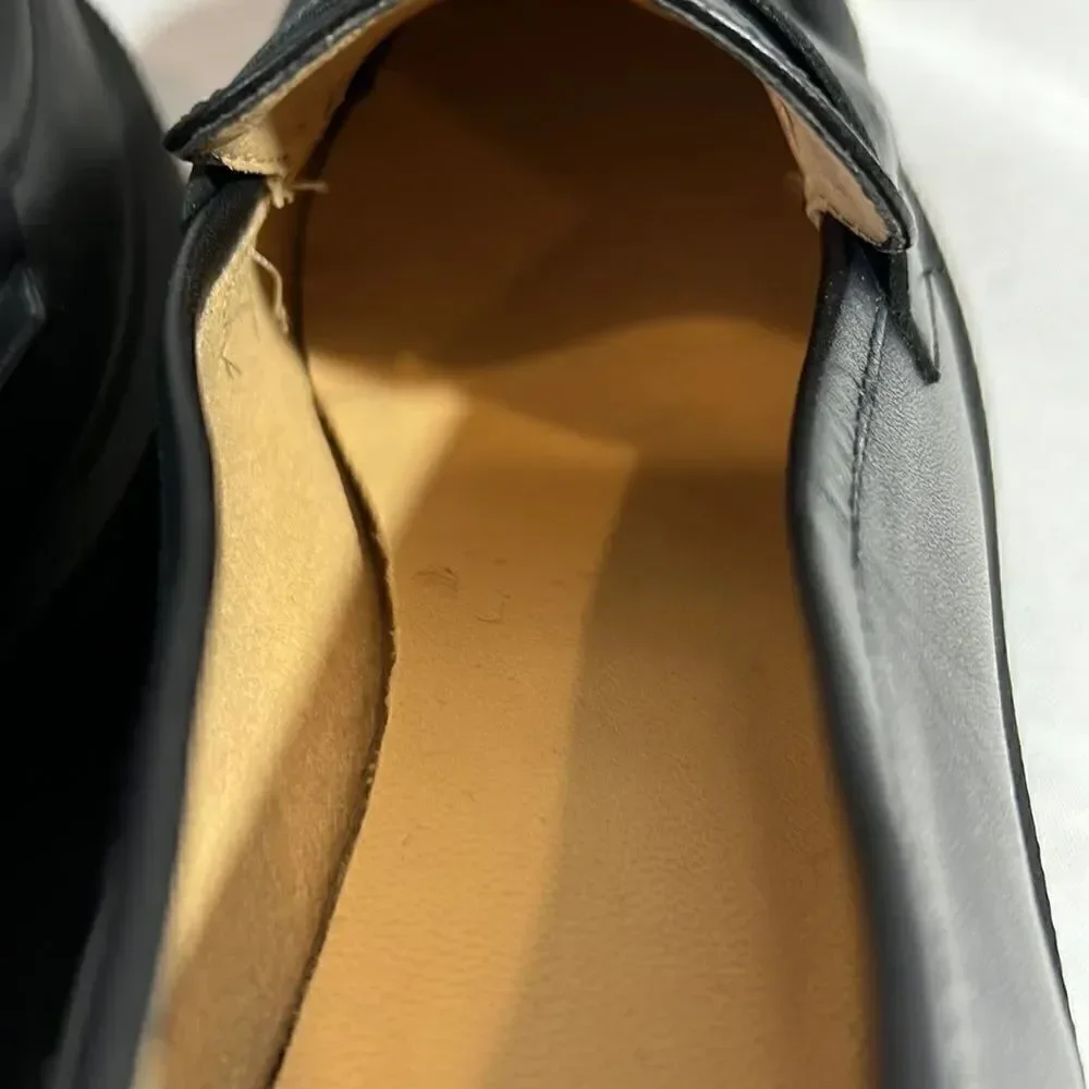 ANTHROPOLOGIE MAEVE LUGGED PLATFORM LOAFERS IN BLACK SIZE 41